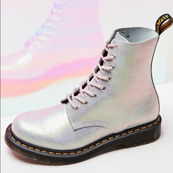 Martens 1460 Pascal Iridescent Croc Boots